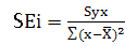 斜率標準誤計算公式